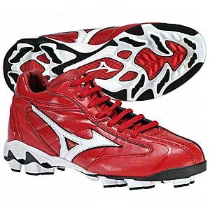 Mizuno Youth 9-Spike Franchise G4 Molded Cleats (Mid) Red/White 2