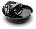 Ceramic Pet Drinking Fountain, Raindrop Design with Continuously Filtered Water