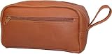 David King Leather 418 Small Double Zip Shave Kit