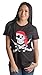 Jolly Roger Pirate Flag | Skull & Crossbones Buccaneer Costume Ladies' T-shirt
