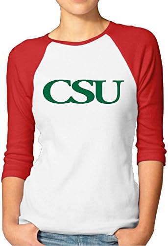 Female Chicago State University Baseball Athletic 3/4 Sleeve Tee Shirt