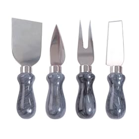 Oenophilia Marble Cheese Tools, Set of 4 by Oenophelia