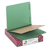 Smead Pressboard 4-Section Green Classification Folders 10 Count (13733)