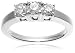 14k White or Yellow Gold Round 3-Stone Diamond Ring (1 cttw, I-J Color, I1-I2 Clarity)