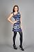 Blue Tie-Dye Stretch Dresses by Nicole Miller