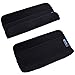 Bluecell package of 2 Black Color Comfort Shoulder Strap Pads for Laptop/Messenger/ Boxing/Travel Bag
