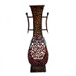 20 Decorative Metal Vase (Bronze) (12.21W x 20.47H x 9.84D)