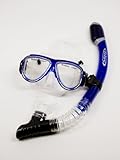 IMAGE OF Sea Dive Premium Mask and Dry Snorkel Set Blue