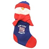 New York Giants "Snowman" Holiday Stocking (Measures 22" x 9") - Navy / Red