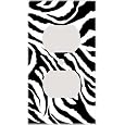Jagged Zebra Skin Print Decorative Outlet Cover