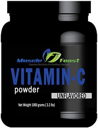 Pure Vitamin C (Ascorbic acid) Powder by Muscle Feast (1000 grams)
