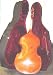 Crystalcello MB350 Ebony Flamed Laminate 3/4 Size String Bass with Lightweight Case + Carrying Bag + Bow
