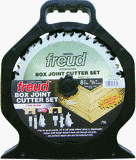 Freud SBOX8 Box Joint Cutter Set, Cuts 1/4-Inch and 3/8-Inch grooves.
