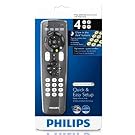 Philips SRP4004/86 Universal Remote Control with Easy to See Fluorescent Glow Buttons, Complete with Batteries - Operates Many Brands: TV, Blu-ray Player, CABLE, DVB-T, DVD, DVDR-HDD Combo, SAT and VCR