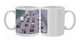 Heavy traffic on motorway, United Kingdom, Europe Photo Mugs