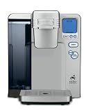 Cuisinart Single Serve Brewing System Powered by Keurig with 5 Cup Sizes, Large 80 Oz Water Reservoir and Blue Backlit LCD with Digital Clock, Includes K-Cup Reusable Coffee Filter