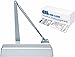 CRL PR50 Aluminum Finish Adjustable Spring Power Size 1 - 4 Surface Mount Door Closer
