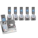 AT&T SL82658 DECT 6.0 Expandable Cordless Phone with Digital Answering System - 1 Base, 5 chargers, 6 Handsets