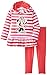 Disney Girls' Minnie Mouse 2 Piece Stripe Fleece Set