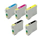 5 Cartridges - T200XL Epson Expression Home XP, WorkForce WF Compatible Ink Cartridges