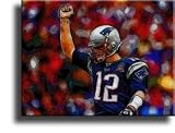 Completely Handpainted American Football Sport Painting, Custom Order FL3503, Oil on Canvas, with Option to Paint Jerry, Brett & Co. from Any Other Favorite Photograph or Picture, Unframed, Size 24" x 36" inch