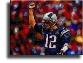 Completely Handpainted American Football Sport Painting, Custom Order FL3503, Oil on Canvas, with Option to Paint Jerry, Brett & Co. from Any Other Favorite Photograph or Picture, Unframed, Size 24