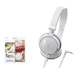 Audio Technica ATH-SJ11WH ホワイトスリム折りたたみデザインのポータブルヘッドフォン ATHSJ11 [並行輸入品]
