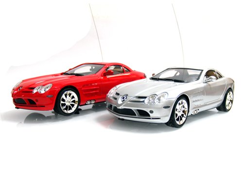RC Modell Auto Mercedes Benz SLR McLaren mit Fernbedienung silber oder rot 1:12 2009