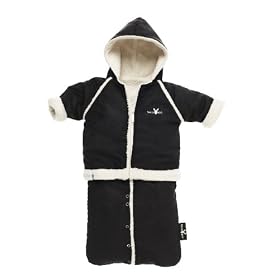 Wallaboo 0-6 Months Winter Fleece Suit (Black)