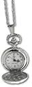 Ladies White Dial Pendant Watch with cover NFP13/B