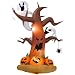 Airblown Tree w/ghost & pumpkins
