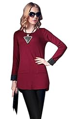  Dearmall Womens Fleece Crew-neck Color Collision Pullover Dress,WARMTH AN UPDATED CLASSIC THIS SOFT COZY FLEECE OFFERS INSTANT INSULATION IN VERSATILE EVERYDAY STYLE WITH NEW MORE ACTIVE SLIM CUT EAS