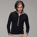 ニコルクラブフォーメン(NICOLE CLUB FOR MEN) ポロシャツ(フェイクレイヤードチェックポロシャツ) メンズ