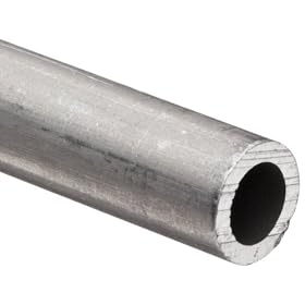 Aluminum 6101-T61 Extruded Pipe Schedule 40 1" nom. (1.315" OD x 0.133" Wall x 1.049" ID) Cut to 96"