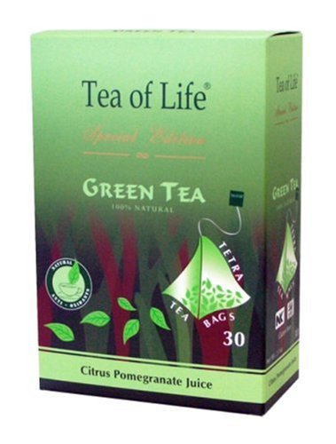 Tea Of Life Green Tea Series,Citrus Pomegranate Juice, 30-Count Tetra Tea Bag, 2.1-Ounce... by Citrus Green Teas