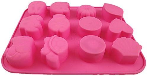 HSE cartoon animal elephant fish tiger flower round cake mold 3d silicone choclate mosse soap tray kitchen cake tools