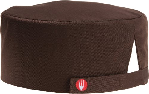 Chef Works BEAN-CHO Chocolate Brown Basic Skull Cap Beanie