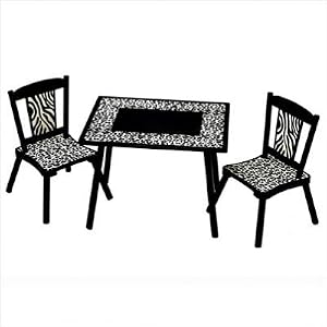 Wild Side Table Chair Set by 