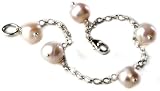 Jane Davis WD0025 Silver Charm Style Freshwater Pearl Ladies 7.25 Bracelet