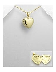 Heart Locket pendant Necklace In 92.5 Sterling Silver