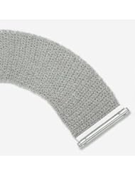 37mm 14k White Gold Mesh Bracelet 7"