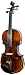 Mendini 3/4 MV650 Ebony Fitted, Flamed 1-Piece Back Solid Maple Wood Violin with Case, Tuner, Bows, and more