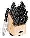 Oster 70555.22 Winsted 22-Piece Cutlery Block Set, Brushed Satin  : image