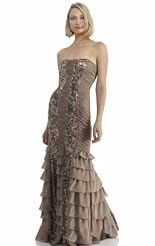 Crystal Crystals Beaded Applique Lace Chiffon/Taffeta/Tulle Club Dress 
