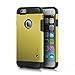 iPhone 6 Case, isYoung [PC+TPU] Dual Layer Protection Super Tough Case for Apple iPhone 6 4.7 inch with shock absorption, Interior Grid design + Stylus (Yellow)