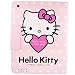 Cute Hello Kitty Leather Case Stand for Apple iPad2-Pink Heart