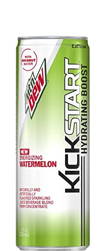 Mountain Dew, Kickstart, Watermelon, 12 oz Pack of 12
