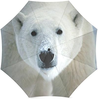 Mother/Father Gift Awesome Polar Bear Compact Travel Windproof Rainproof Umbrella