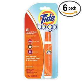 Tide to Go Instant Stain Remover, .338-Ounce Sticks (Pack of 6)