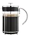 GROSCHE MADRID French Press - Premium Coffee and Tea Maker - 1.5L - 51 oz - Borosilicate Glass Beaker - Dual Filter System For Rich Brew - Versatile Brewing | Stainless Steel Filter